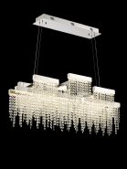 IL32867  Bano Linear Dimmable 3 Light Pendant 46W LED Polished Chrome